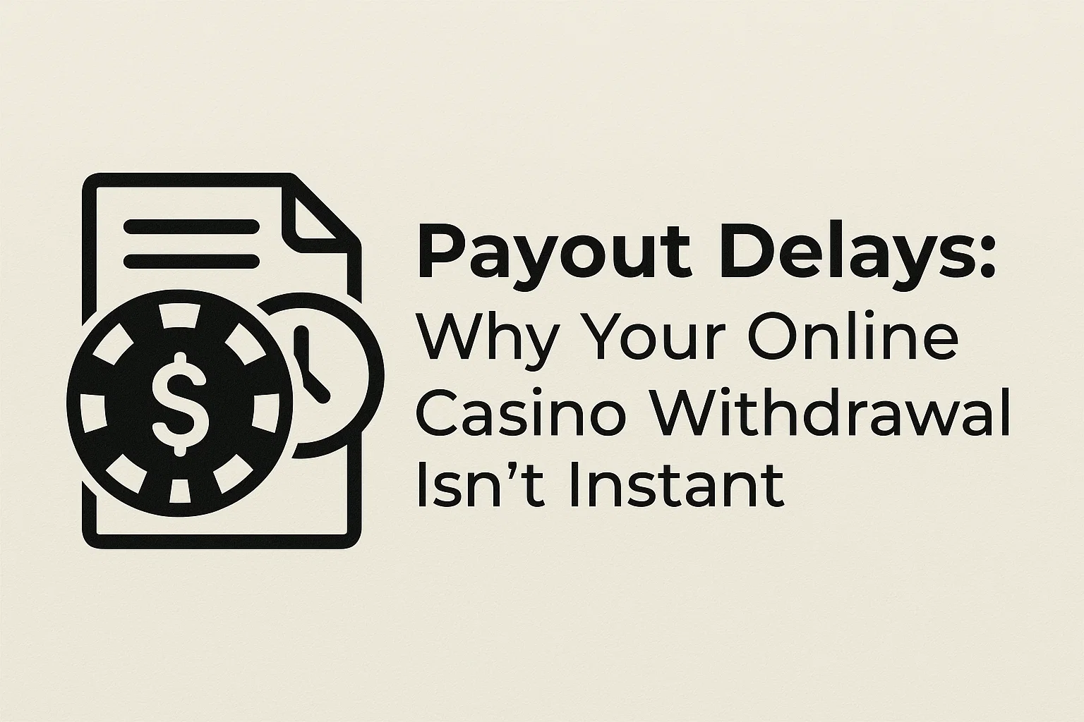 Payout Delays: Why Your Online Casino Withdrawal Isn't Instant